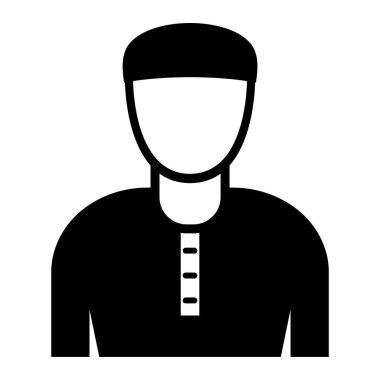 avatar. Web simgesi vektör illüstrasyonu