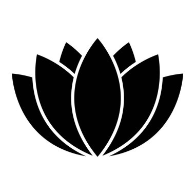 Nilüfer çiçeği ikonu vektör illüstrasyon tasarımı