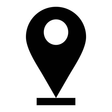 konum pin simgesi, vektör illüstrasyonu