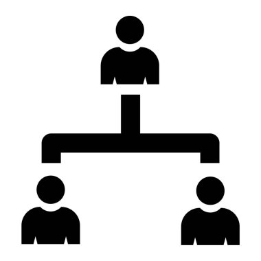 iş insanları simgesi, vektör illüstrasyonu