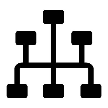 hiyerarşi. Web simgesi basit illüstrasyon