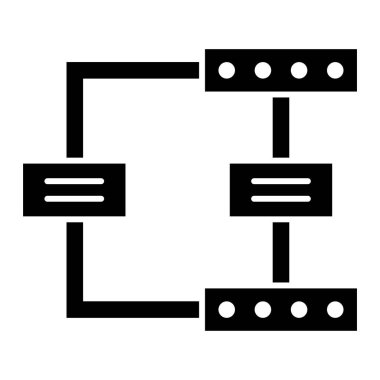 şebeke. Web simgesi basit illüstrasyon