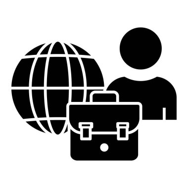 iş ve finans ikonu vektör illüstrasyonu