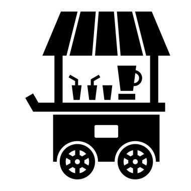 yiyecek depolama simgesi vektör çizimi tasarımı