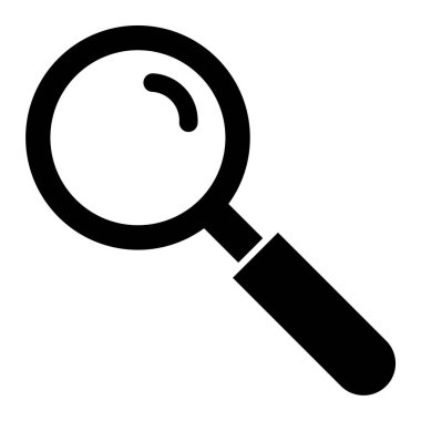 Büyüteç simgesi. vektör illüstrasyonu