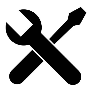 İngiliz anahtarı. Web simgesi basit tasarım