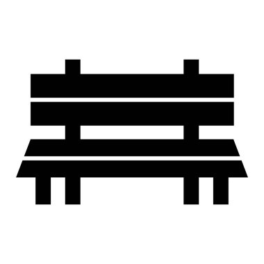 Yedek kulübesi Web simgesi basit illüstrasyon