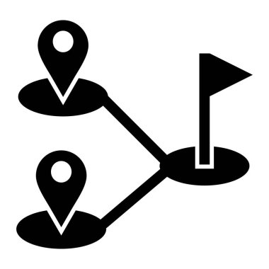 konum. Web simgesi basit illüstrasyon