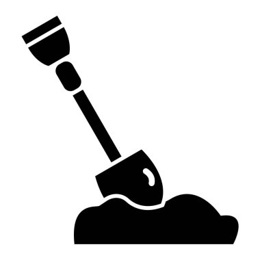 Kürek. Web simgesi basit tasarım