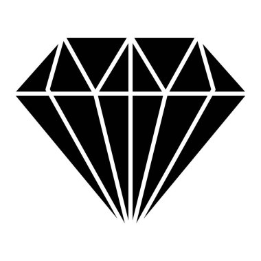 Elmas simgesi vektör illüstrasyonu