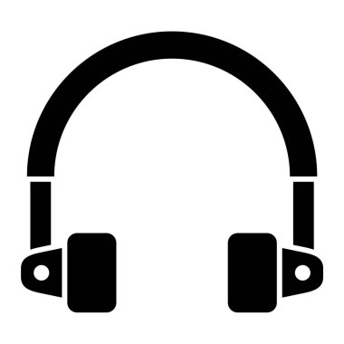 Kulaklık. Web simgesi basit tasarım