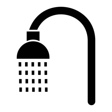 Duş. Web simgesi basit tasarım