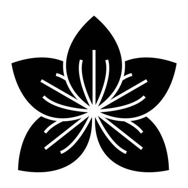 Çiçek. Web simgesi vektör illüstrasyonu