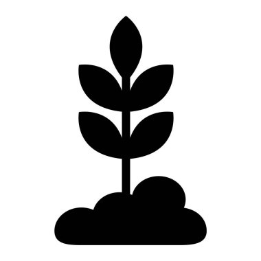 Bitki. Web simgesi basit tasarım