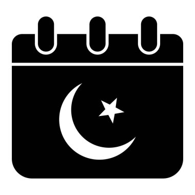 Bir takvim simgesinin vektör illüstrasyonu