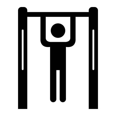 ağırlık kaldırma ikonu. Web için basit tuvalet makinesi vektör simgeleri çizimi