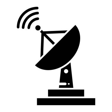 uydu anten simgesi. Web için anten vektör simgelerinin düz çizimi