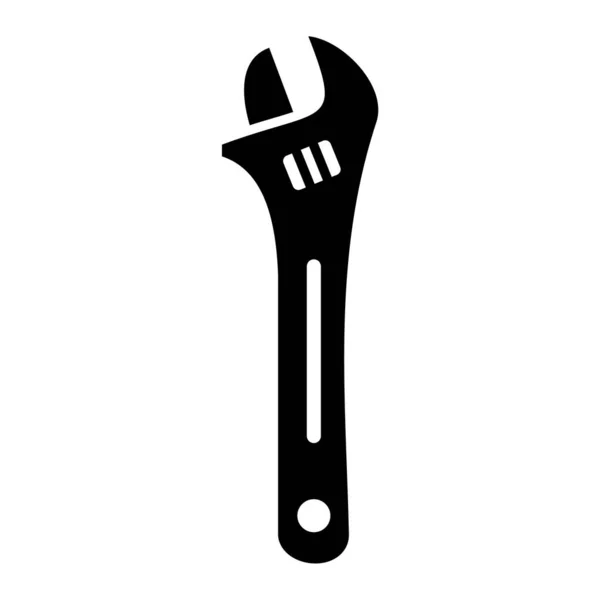 Schraubenschlüssel Werkzeug Symbol Vektor Illustration Grafik Design — Stockvektor