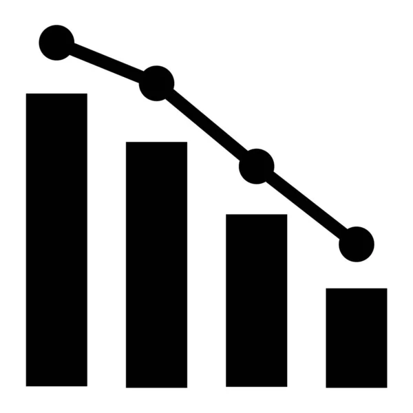 Барна Діаграма Піктограма Веб — стоковий вектор