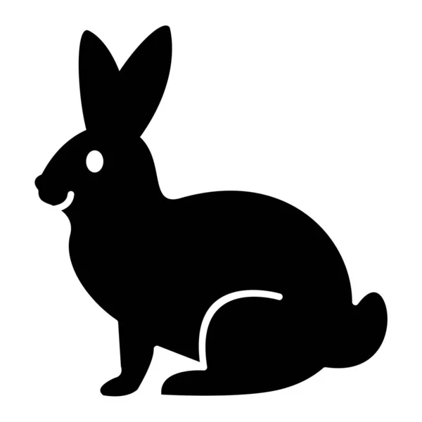 Cute Cartoon Rabbit Animal Icon Vector Illustration — Wektor stockowy
