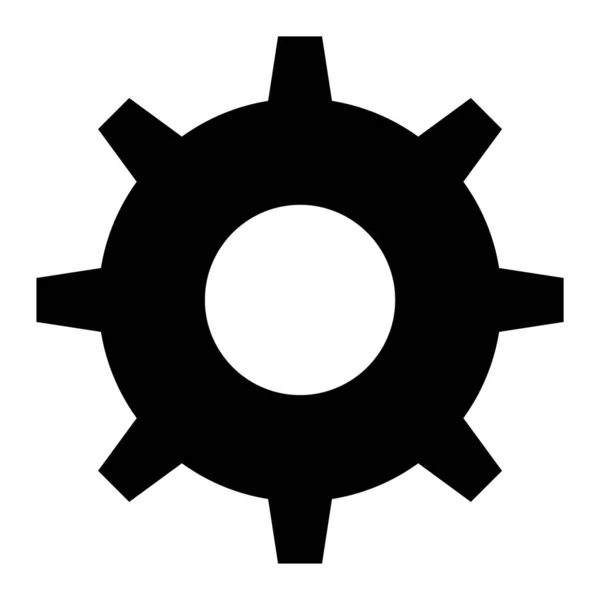 Gear Web Icon Simple Vector Illustration — Image vectorielle