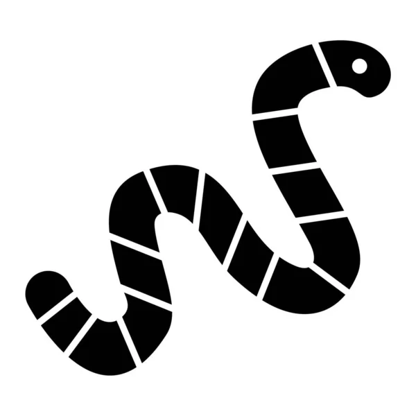 Illustrazione Vettoriale Dell Icona Del Serpente Singolo — Vettoriale Stock