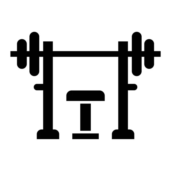 Barbell Web Icon Simple Illustration — Stock Vector