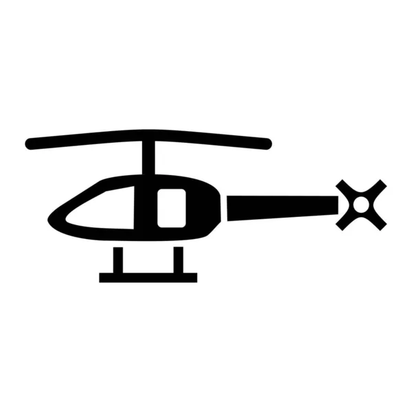 Helicóptero Icono Vector Ilustración — Vector de stock