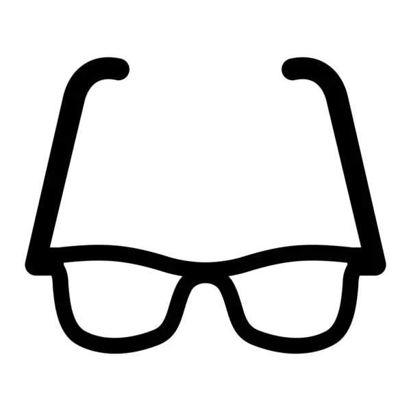 Brille Auf Web Symbol Einfache Illustration — Stockvektor