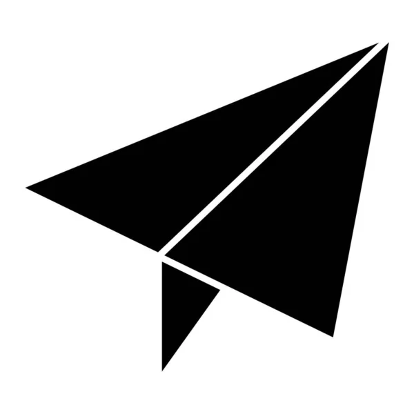 Papierflieger Symbol Vektorillustration — Stockvektor