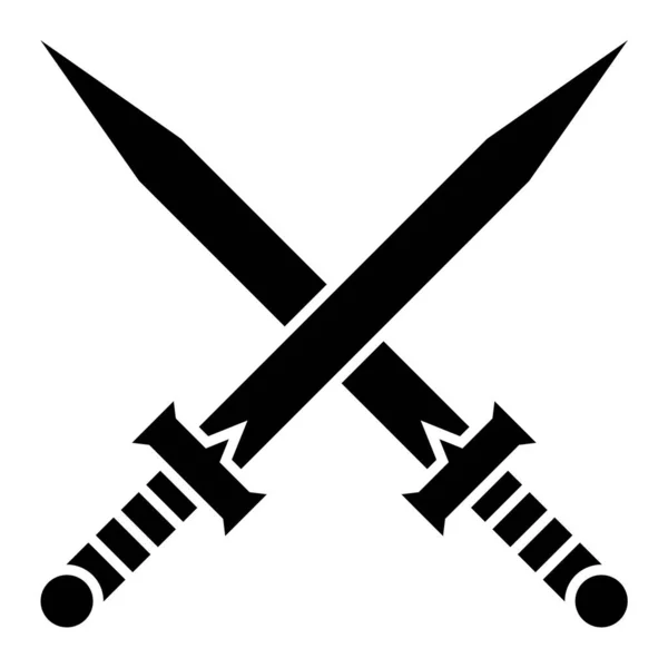 Sword Icon Simple Illustration Swords Vector Icons Web — стоковый вектор