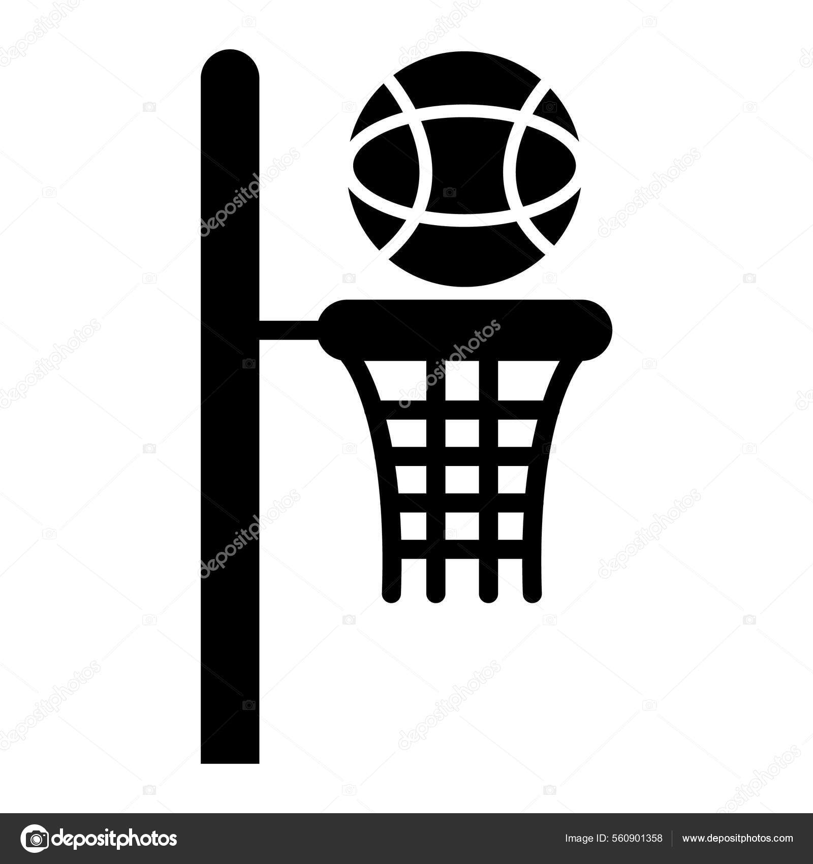 Basketball Basket Icon Simple Illustration Volleyball Ball Vector