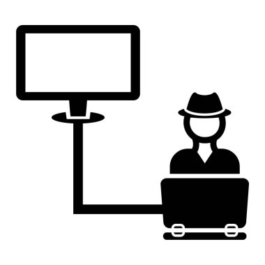 bilgisayar simgesi vektör illüstrasyonu