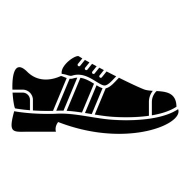 Ayakkabı simgesi vektörü basit illüstrasyon