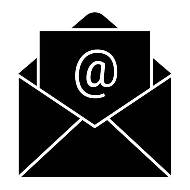 e- posta iletisi ikonu vektör illüstrasyon grafik tasarımı