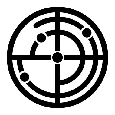 Hedef. Web simgesi basit illüstrasyon