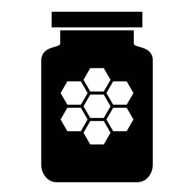 Bal kavanozu basit tasarım vektörü