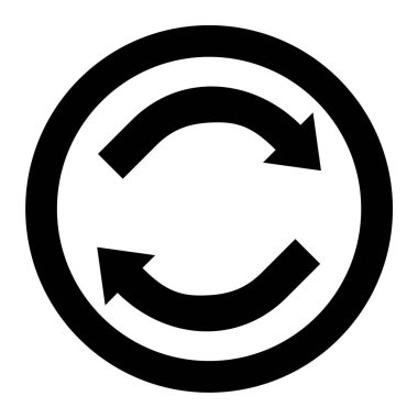 Geri dönüşüm simgesi vektör resimlemesi