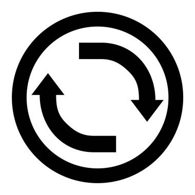 Yenile. Web simgesi basit illüstrasyon