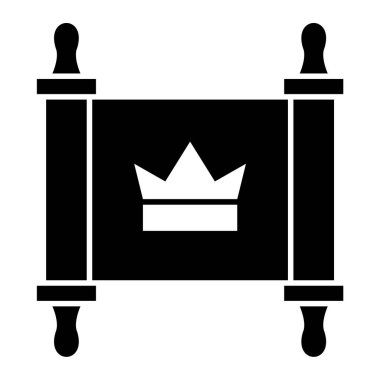 Kral taç ikonu. Web için kraliçe vektör simgelerinin basit çizimi
