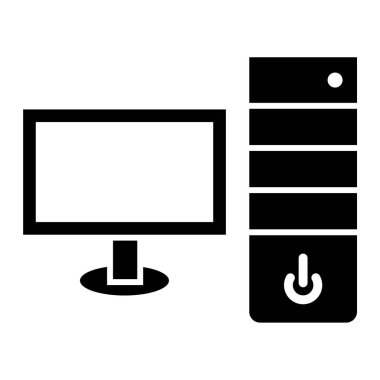 Bilgisayar donanımı. Basit illüstrasyon