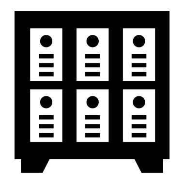 Kütüphane. Web simgesi basit illüstrasyon