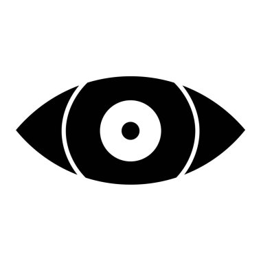 Göz simgesi vektör illüstrasyonu