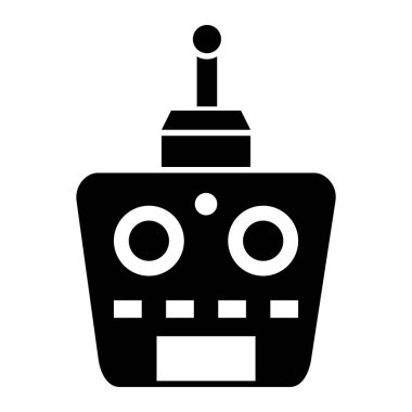 robot. Web simgesi basit illüstrasyon