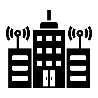 Kablosuz bağlantı kulesi. basit vektör tasarımı
