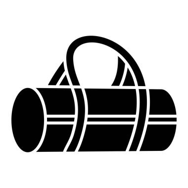 Tek bir siyah beyaz simgesinin vektör illüstrasyonu