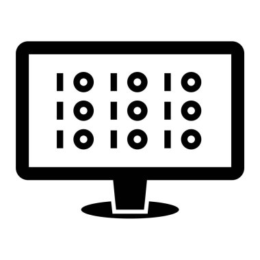 Bilgisayar. Web simgesi basit illüstrasyon