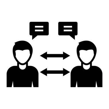 insanlar ve sosyal ağ simgesi vektör illüstrasyon tasarımı