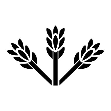 Buğday simgesi vektör illüstrasyonu