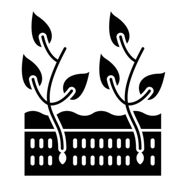 bitki simgesi vektör illüstrasyonu